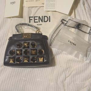 RARE Authentic FENDI peekaboo studded MINI new without tag. Bag discontinued.